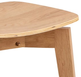 ROXY Natuurlijk eiken - HOUTEN STOEL VOOR WOONKAMER, EETKAMER, KEUKEN, RETRO