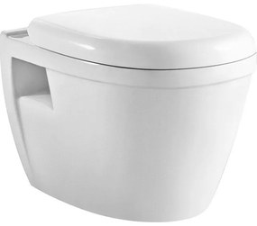 Go by Van Marcke Foglia PACK hangtoilet 52x36x34cm spoelrandloos porselein wit met dunne softclose en takeoff zitting YGZ-3101