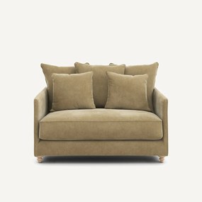 2-zits slaapbank in stonewashed fluweel, Lazare