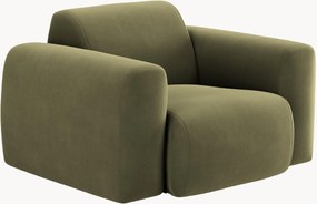 Fluwelen armstoel Nolio