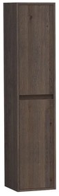 Saniclass Nexxt 160 Badkamerkast - 160x35x35cm - 2 links/rechtsdraaiende deuren - hout - black oak 7007BOG