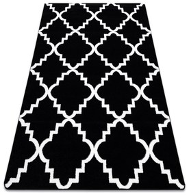 Tapijt SKETCH - F343 zwart /wit klaver Marokkaanse , trellis