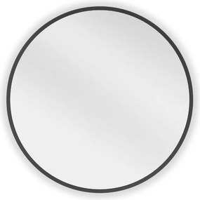 Mexen Loft ronde badkamerspiegel 50 cm, zwarte rand - 9850-050-050-000-70