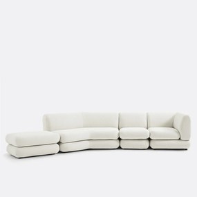 Modulaire haardstoel, reliëf stof, HOOVER