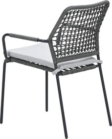 Garden Impressions Natas tuinstoel stapelbaar grijs - 4 stuks