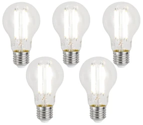 Set van 5 Smart E27 dimbare LED lampen A60 helder 7W 806 lm 2700-6500K