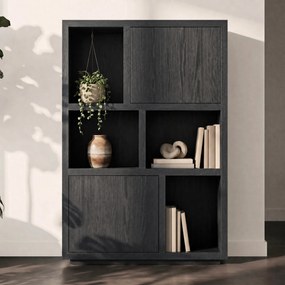 Eleonora Helsinki Moderne Kast Van Zwart Eiken - 120x42x170cm.