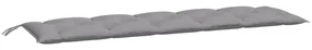 vidaXL Tuinbankkussen 180x50x7 cm stof grijs