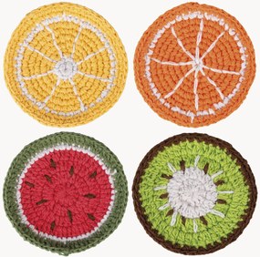 Onderzetters Fruit, 4-delig