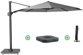 Platinum Challenger zweefparasol 3.5m T2 premium (incl. voet + hoes) manhattan