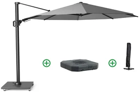 Platinum Challenger zweefparasol 3.5m T2 premium (incl. voet + hoes) manhattan