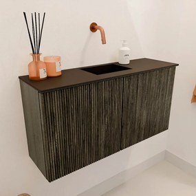 Mondiaz Joya 80cm toiletmeubel shadow met wastafel faye midden zonder kraangat urban