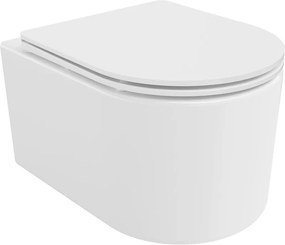 Mexen Sofia rimloze wc-pot met slim soft-close zitting, duroplast, glanzend wit - 30540300