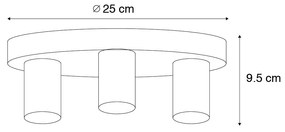 Moderne plafondlamp brons rond - Facil Modern E27 Binnenverlichting Lamp