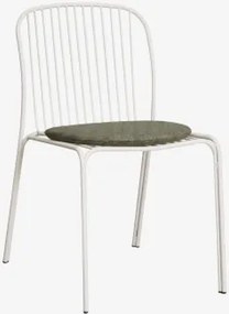 Set Van 2 Tuinstoelen Van Staal Anerina Moka Bruin & Groen – Intens Olijf - Sklum