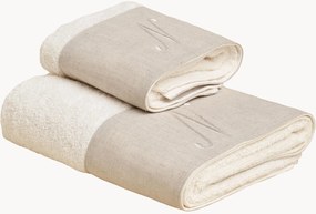 Katoenen handdoekenset Zahra, 2-delig, A-Z