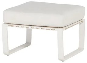 4 Seasons Outdoor | Largo footstool, white  Voetenbank    Wit weerbestendig