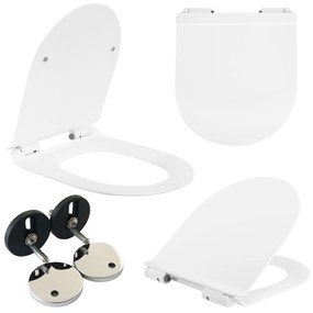 TOILETZITTING UF DUROPLAST FLAT WHITE