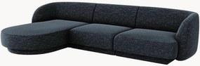 Chenille hoekbank Miley (4-zits)