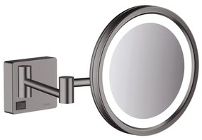 Hansgrohe Addstoris make-up spiegel led 1x vergr. brushed black chroom 41790340