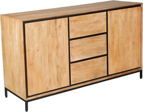 Starfurn RichWood Mangohout Dressoir Industrieel 160 Cm - 160x45x85cm.