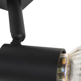 Modern railsysteem met 3 spots zwart 1-fase  - Iconic Jeany