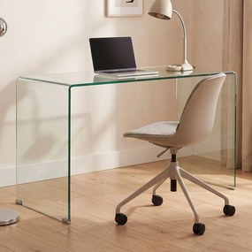 Kare Design Clear Club Bureau Van Gebogen Glas