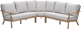 Garden Impressions Ariane hoek loungeset 4-delig - light teak look