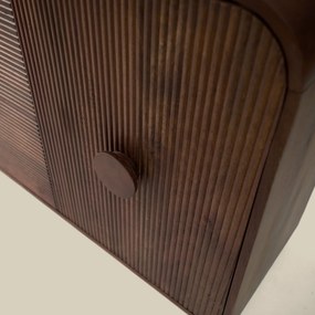 Houten Dressoir Met Ronde Hoeken - 160x40x76cm.