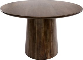 Ronde Eettafel Acaciahout - 130 X 130cm.