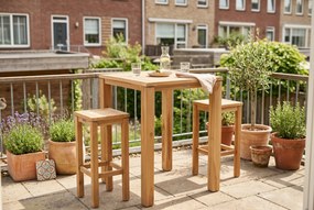 Barset 2 personen  Teak Old teak greywash Garden Collections Brighton