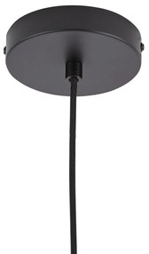 Design hanglamp zwart met smoke glas - Domo