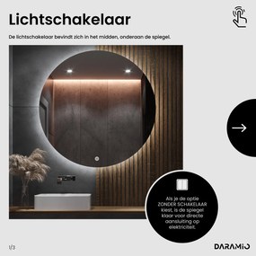 Boogspiegel met LED-verlichting G9