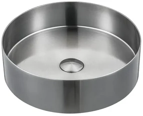 Sapho Aurum waskom rond 38cm RVS geborsteld