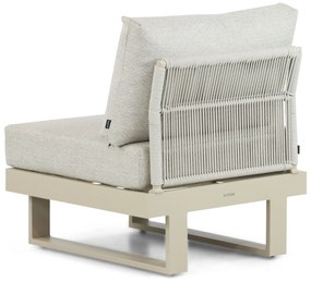 Hoek loungeset 6 personen Aluminium Taupe  Lifestyle Garden Furniture Lorenzo