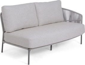 Hoek loungeset 5 personen Rope Grijs  4 Seasons Outdoor Florence/Riah