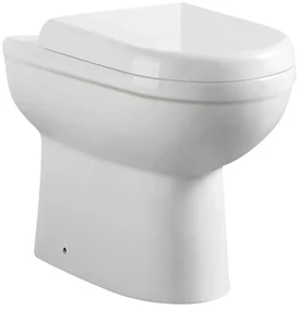 Eastbrook Dura Comfort staande randloze toiletpot wit glans