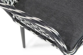 Domani Furniture Emory Dining Tuinstoel Wicker Zwart
