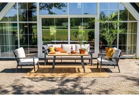 Garden Impressions Lissabon lounge dining set 4-delig stoel-bank - valley sand