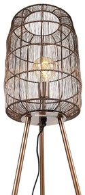 Moderne vloerlamp tripod koper - Redo