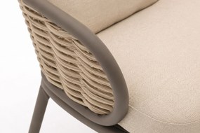Stoel en Bank Loungeset 4 personen Aluminium Taupe  Apple Bee Pine