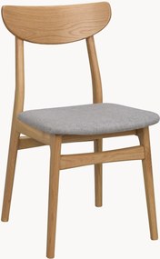 Gestoffeerde eetta stoelen Rodham van eikenhout, 2 stuks