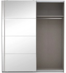 Goossens Basic Kledingkast Miami, 180 cm breed, 210 cm hoog, 2x spiegel schuifdeuren