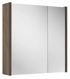 Saniclass Prime Spiegelkast - 60x63x16cm - inclusief zijpanelen - noten (hout) SW1212815/SW812073