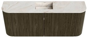 Mondiaz Joya DLux 105cm toiletmeubel ronding links/rechts shadow met wastafel faye midden 1 kraangat frappe