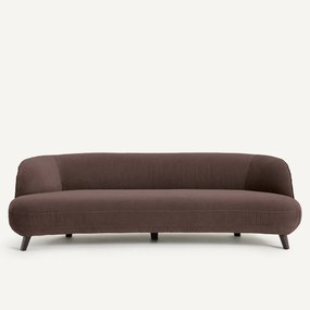 5-zits bank in linnen fluweel, Rosebury, ontwerp Emmanuel Gallina