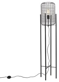 Industriële vloerlamp zwart - Bliss Vefa