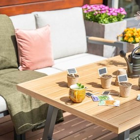 Garden Impressions Lissabon lounge dining set 6-delig - valley sand
