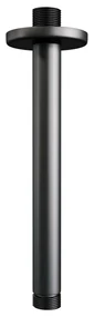 Brauer Black Carving complete inbouw regendouche set 30 met 30cm douchekop, plafondarm en staafhanddouche mat zwart