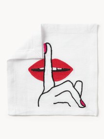 Linnen servetten Lips, 4-delig